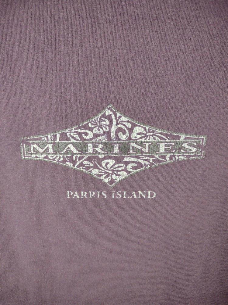 Soffe Large T-shirt "Marines Paris Island"  Purple